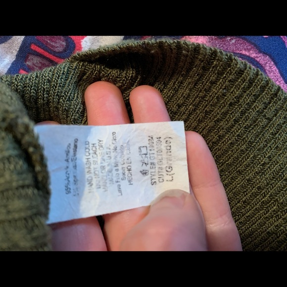 Green Ribbed Crop Top - Picture 5 of 5